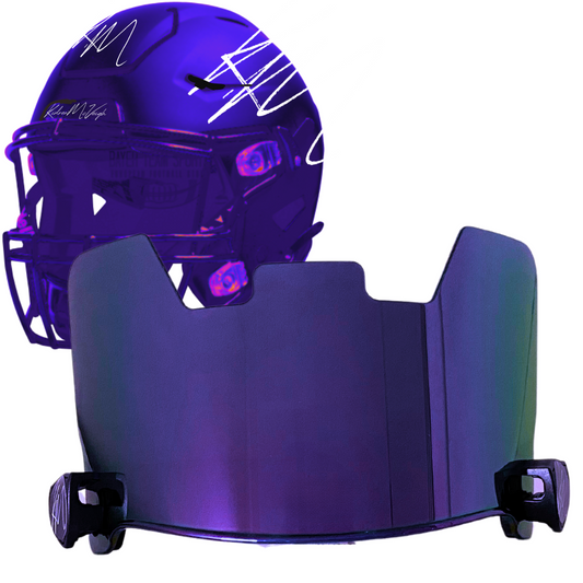 QR6 Football Visor (Purple)